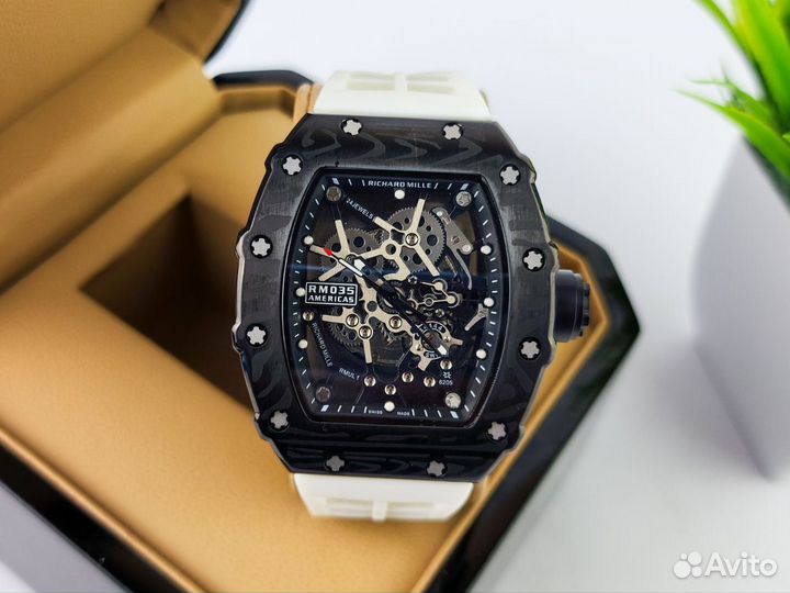 Часы мужские Richard Mille скелетон