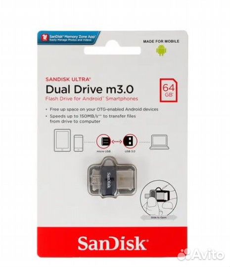 USB Flash накопитель 64GB SanDisk Ultra #225787