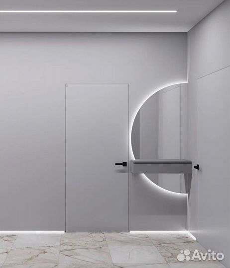 Алюминиевый теневой скрытый плинтус