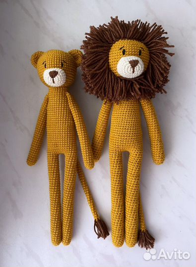 Вязаный единорог, зайка, панда, лев, котик, лама