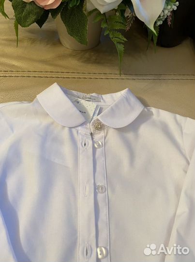 Блузка школьная новая д/д р.122-128