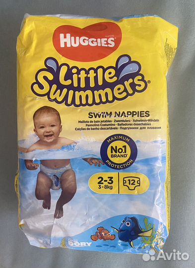 Подгузники-трусики для плавания Huggies
