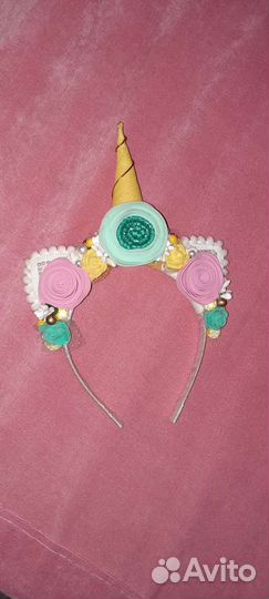 Ободок единорожки