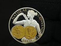Серебряная монета "Богиня Диана" / 2015