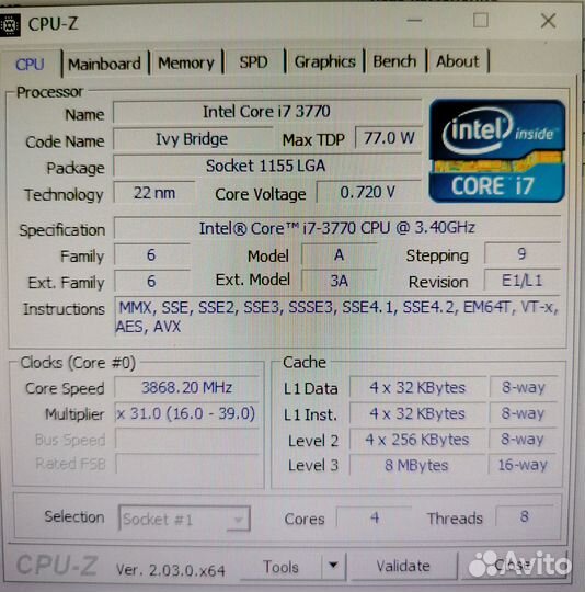 Intel i7-3770 16Gb RX570(8Gb) SSD128 HDD512