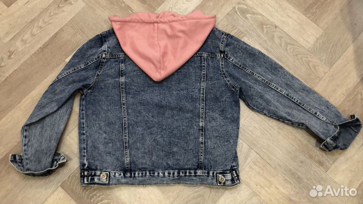 Джинсовая куртка для девочки 130 см