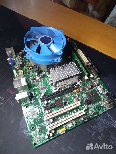 Комплект материнская плата проц озу кулер и hdd