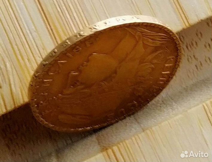 20 франков золото 1907 Франция монета