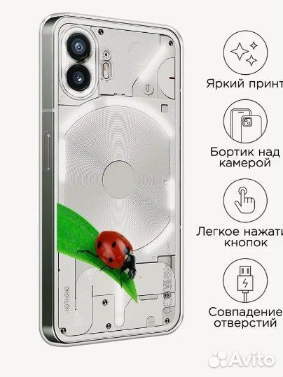 Чехол на Nothing Phone 2 / Нафинг Фон 2 с принтом