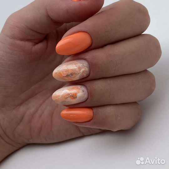 Маникюр+гель лак, наращивание ногтей