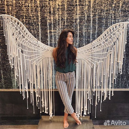 Оформление ресторана фотозона макраме штора