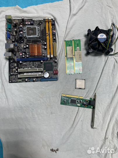 Комплект: материнская плата + проц + память