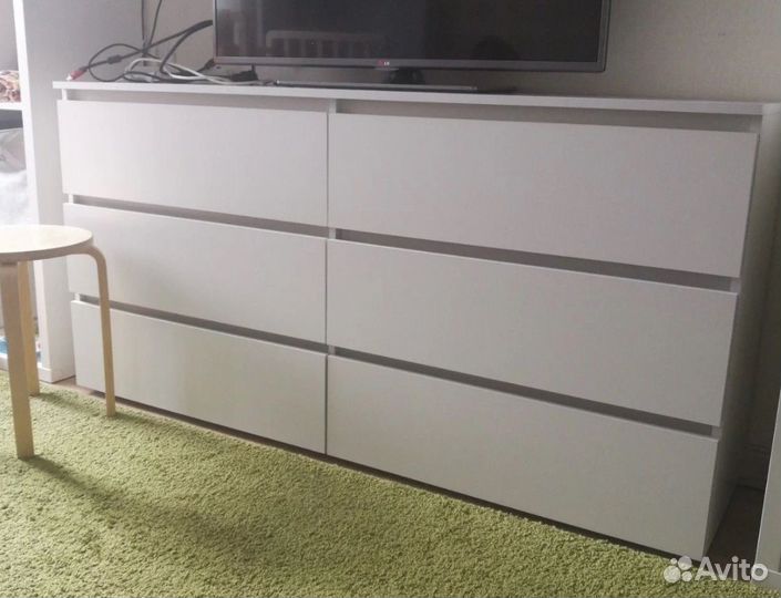 Комод Денвер белый матовый