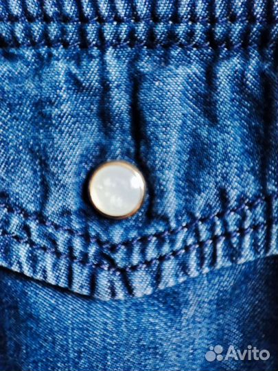 Женская джинсовая рубашка 40 размер