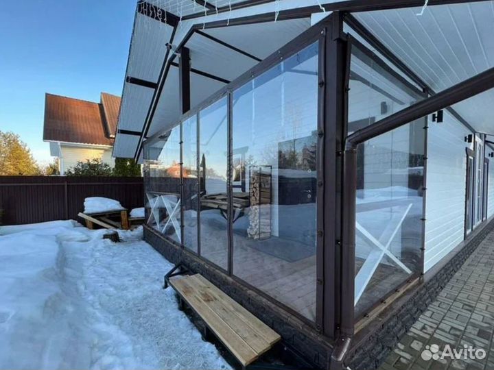 Мягкие пвх окна на беседку