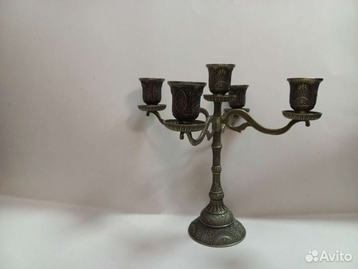 Подсвечник декоративный металлический