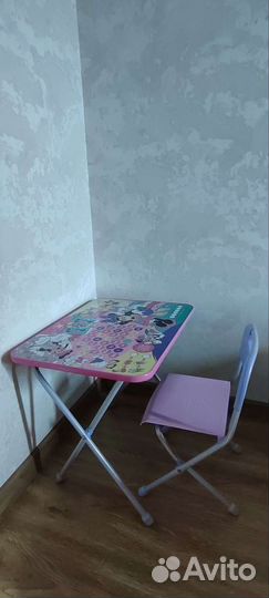 Детский комплект стул и стол