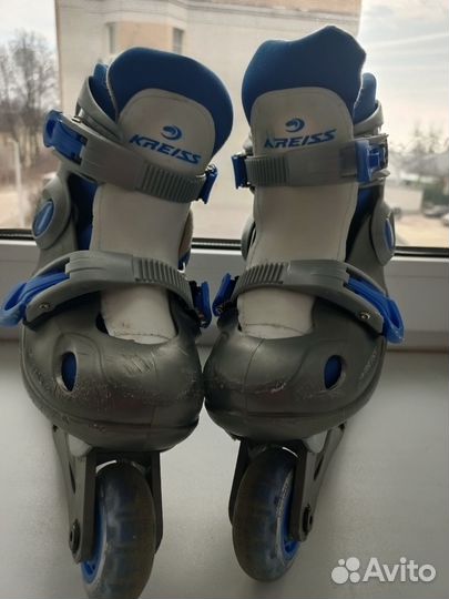 Коньки роликовые раздвижные р 30-33