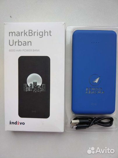 Powerbank, Аккумулятор беспроводной, 5000-6000 мАч