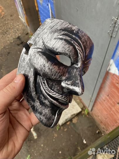 Маска Вендетта черная с серебром (новая)