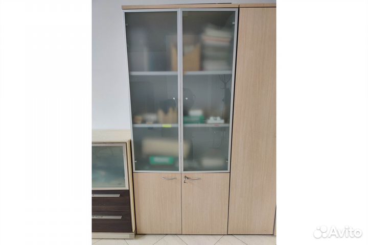 Шкаф для документов комбинированный (с алюм. профилем) Flash FLS331