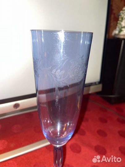 Бокалы (фужеры) хрустальные. Чехия. Богемия