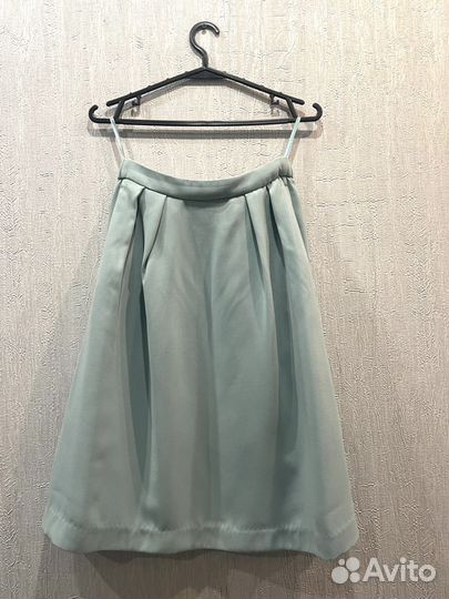 Uniqlo голубая юбка XS