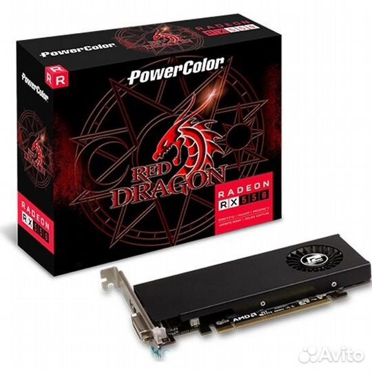 PowerColor Radeon RX 550 Red Dragon LP 4Gb (axrx 5