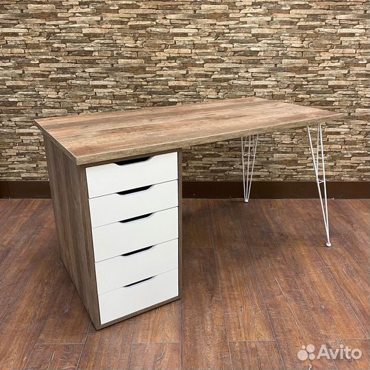 Стол Лофт с тумбой