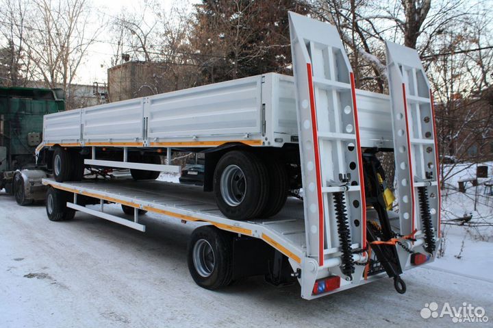 Прицеп бортовой Авиком 88712-01 с поворотным кругом, 2024