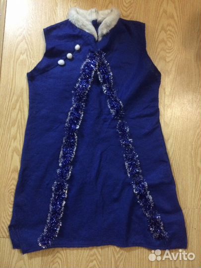 Новогодний маскарадный костюм Снегурочки