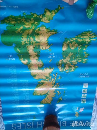 Карта Британских островов, Великобритании