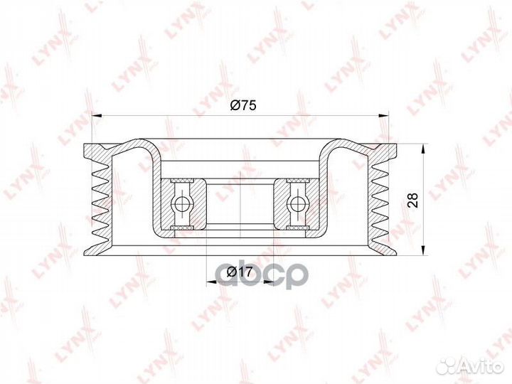 Ролик ремня приводного mazda 2/3 1.3-1.6 03