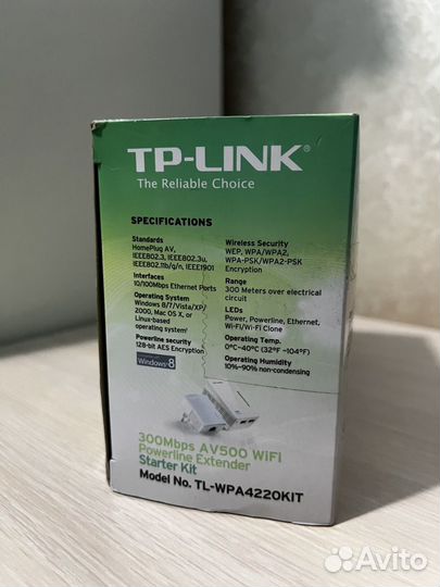 Wi-Fi+Powerline адаптер TP-link TL-WPA4220KIT