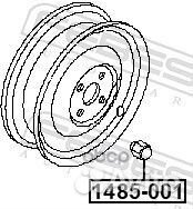 Гайка колесная 1485001 Febest