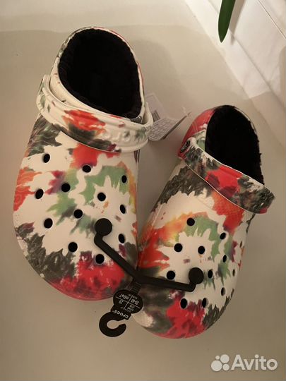 Crocs кроксы утепленные шлепки