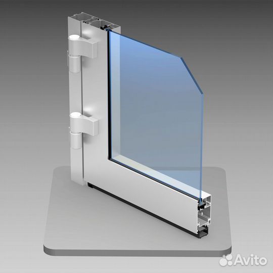 Алюминиевое остекления без терморазрыва ALT С48