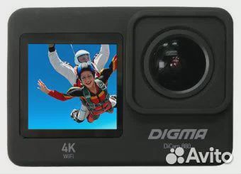 Экшн-камера Digma DiCam 880 + 2 акка с зу