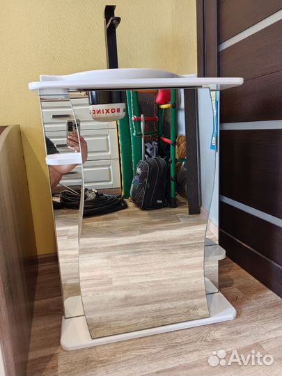 Тумба для ванной с подвесным шкафом