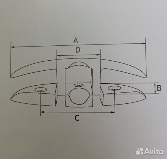 Утка складная 127 мм из нержавеющей стали