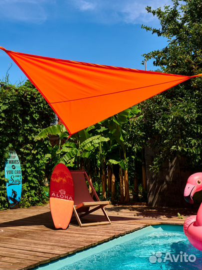 Тент парус от солнца теневой навес