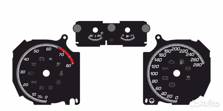 Шкалы приборов Ford Focus 2 (08-11) V1