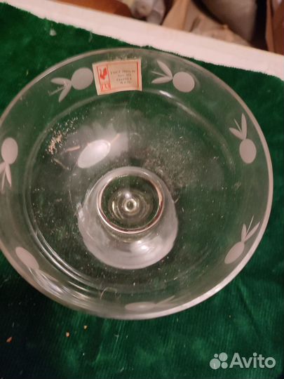 Ваза-конфетница, на ножке стекло СССР