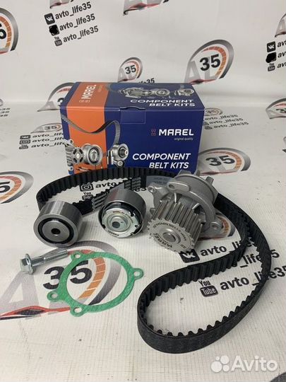 Ремкомплект грм с водяным насосом 21126 marel