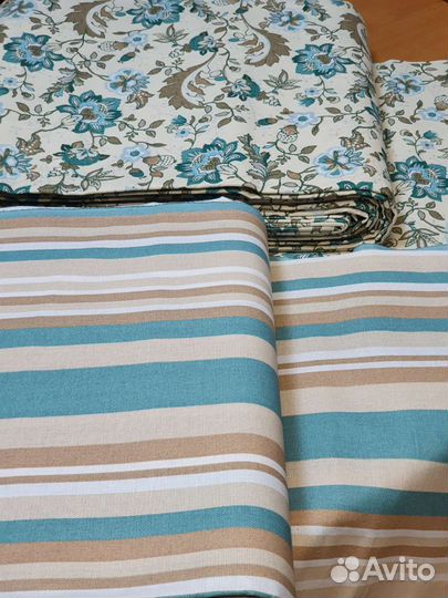 Ткань декоративная - хлопок рогожка