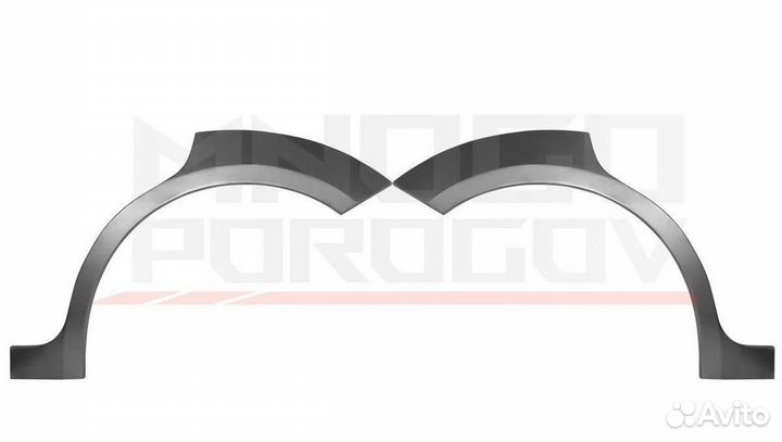 Арки кузовные (цинк, комплект) Daewoo Nexia