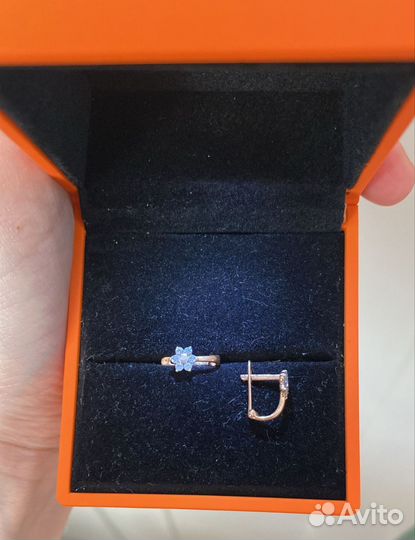 Детские серьги 585