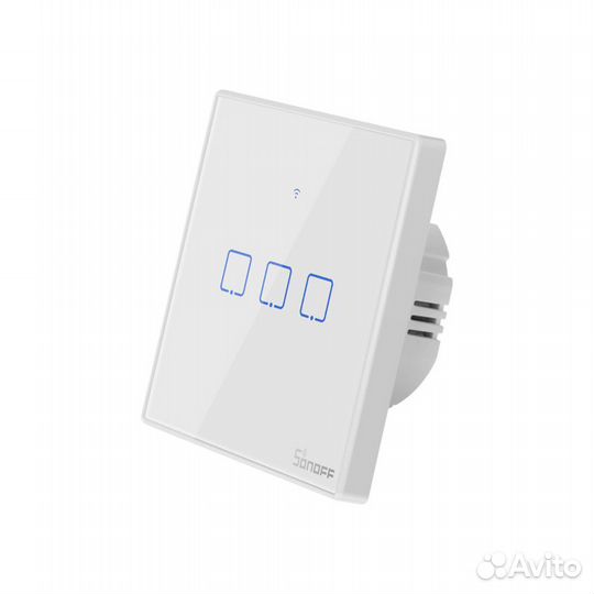Умный 3-клавишный Wi-Fi выключатель Sonoff T2EU3C