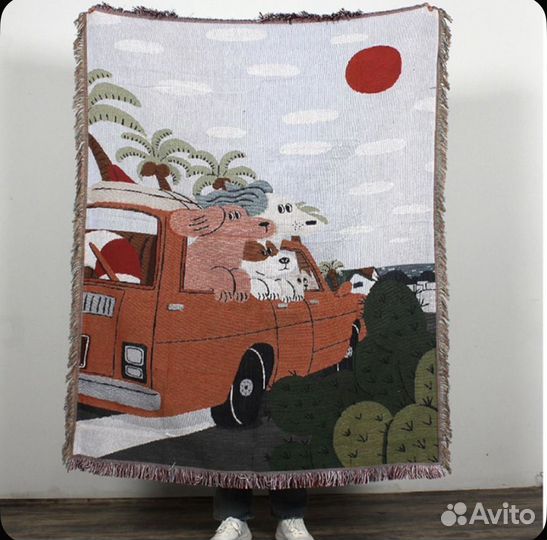 Покрывало, Полиэстер с размерами: 160 x 130 см