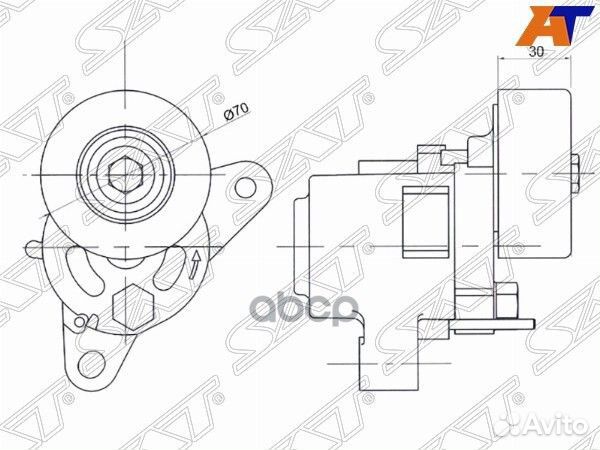 Натяжитель приводного ремня MMC ASX/lancer/outl